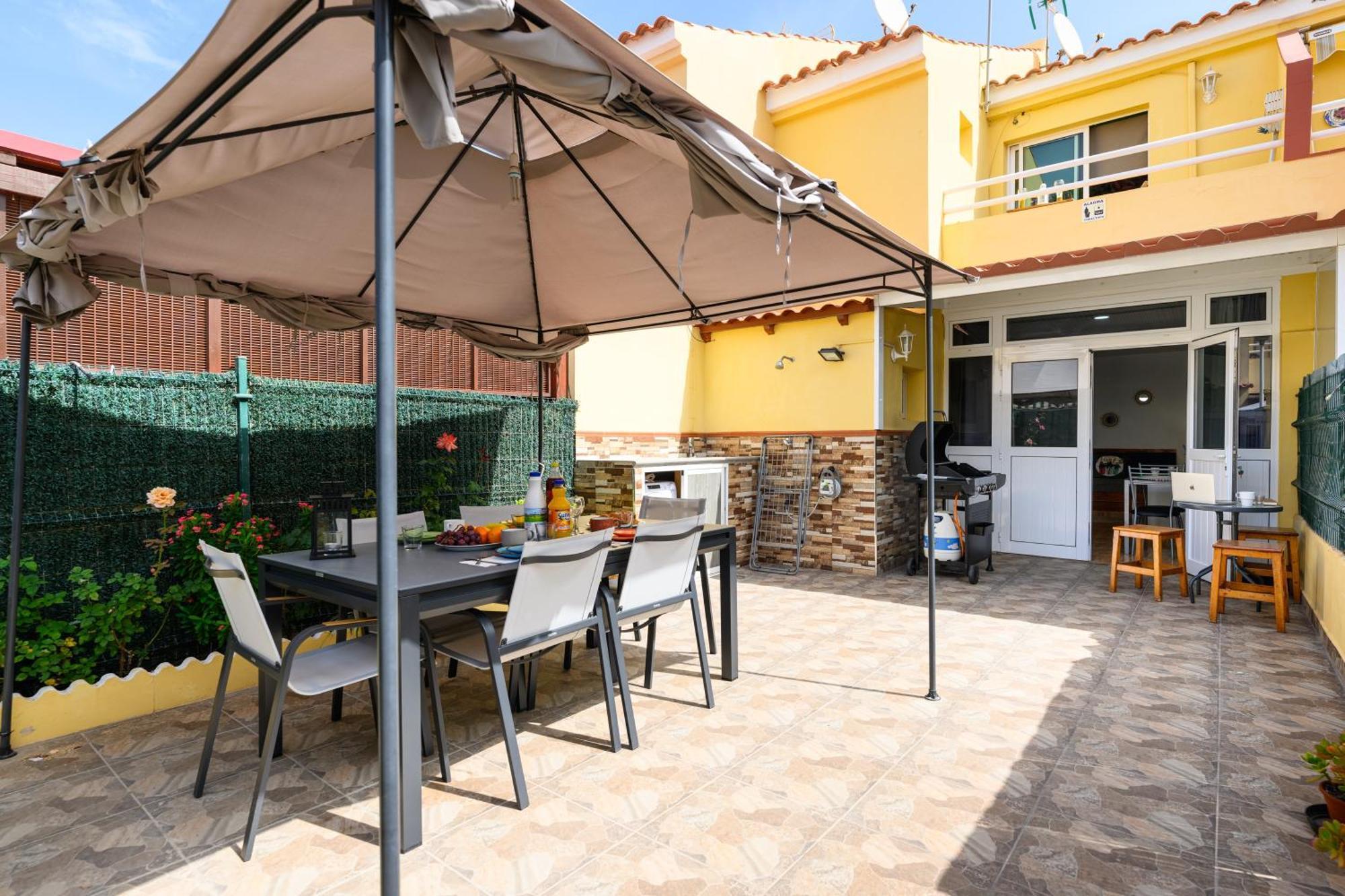 With Terrace Bbq Pool In